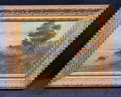 Framed Original Oil On Canvas Jules Chevret 1919: This lot contains a Framed Original Oil On Canvas by Jules Chevret 1919.&nbsp;Chevret was born&nbsp;in Marseille France (Bouches- du Rhone). According to the information on the back of the frame this