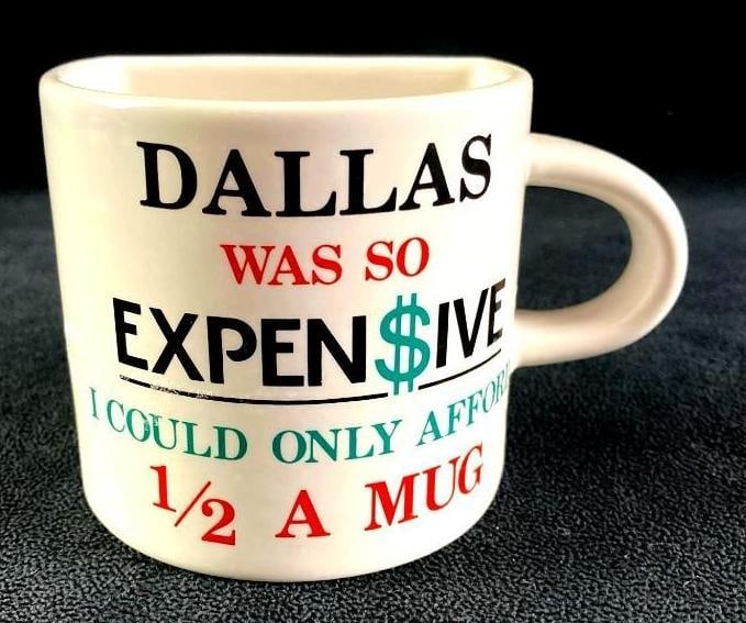 Novelty Mug Dallas Tourist "1/2 Mug" Gift (1 of 4)