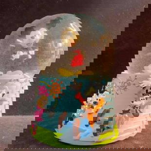 Mickey Mouse Goofy Minnie Mouse Kcare Musical Waterball Snow Globe: Mickey Mouse Goofy Minnie Mouse Kcare Musical Waterball Snow Globe. This Disney Kcare musical snow globe features Goofy, Mickey, and Minnie Mouse in a outside playful theme. Turn key and music Not wor