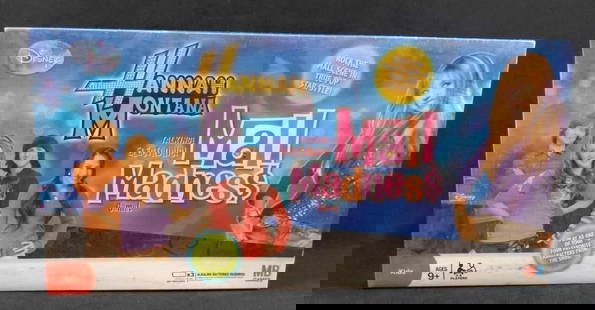 Disney Hannah Montana Mall Madness Board Game: Play Mall Madness with Hannah Montana! You can even borrow her credit card! Get some steals and deals on clearance but be careful not to totally max out. . Buy six items and reach your final destinati