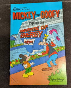 Disney Epcot Mickey Explore The Universe Of Energy C: Disney Epcot Mickey Explore The Universe Of Energy C. Walt Disney World: Epcot Center: Mickey And Goofy Explore The Universe Of Energy. Published by Walt Disney Products in 1985. The comic is approxim