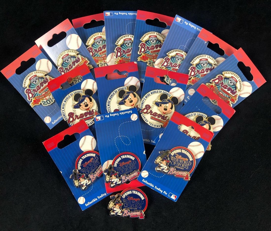 Lot of 16 Baseball Spring Training Collectible Trading Pin Braves Disney Wide World Of Sports ESPN (1 of 11)