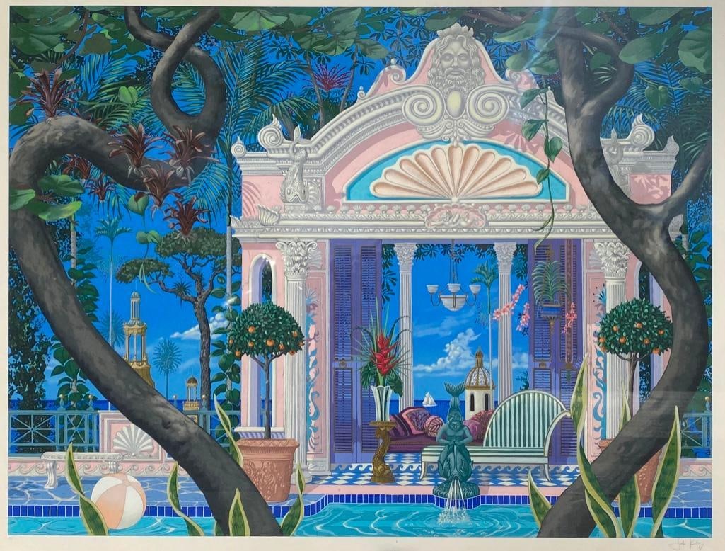John Kiraly "Temple of Swim" Serigraph w/ COA (1 of 10)
