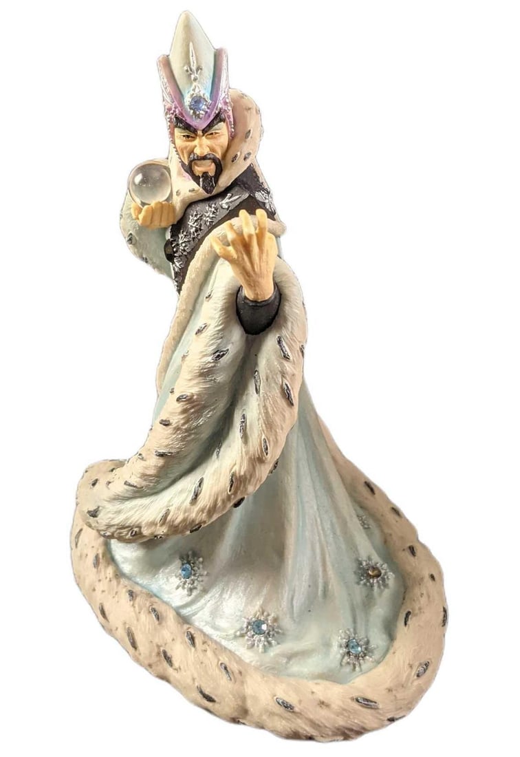 Enchantica Vrorst Winter Wizard Limited Edition Fantasy Figurine: Retired Enchantica "Vrorst Winter Wizard" Limited Edition Fantasy Figurine. From "Wrath of the Ice Sorcerer". Was designed by Andrew Bill. Was released from 1993 to 1998. Limited Edition, this on