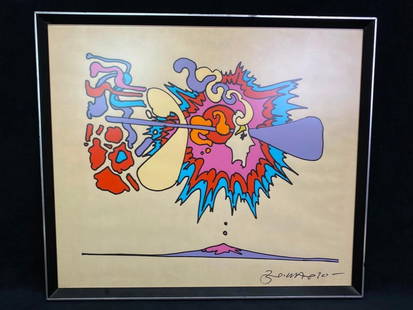 1970 Peter Max Serigraph "Winter Sunshine" Signed: 1970 Peter Max Serigraph &#34;Winter Sunshine&#34; Signed  Signed and numbered Peter Max serigraph dated 1970, titled &#34;Winter Sunshine&#34;. This is a great example of Max&#39;s earlier work, whic