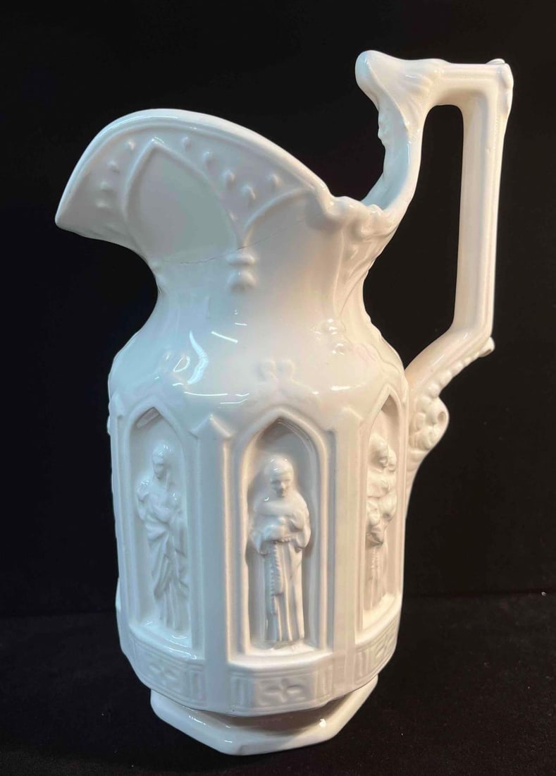 Vintage White Ceramic Mid-Century Apostle Pitcher (1 of 12)