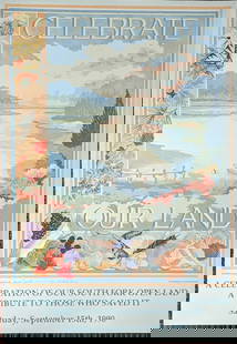 Signed Lauren Jarrett Celebrate Our Land Poster: Signed Lauren Jarrett Celebrate Our Land Poster. The poster is 18" x 25 3/4" and it weighs 0.10lb. The poster has light creases on the corners. The poster was signed and dedicated by the artist to a&n