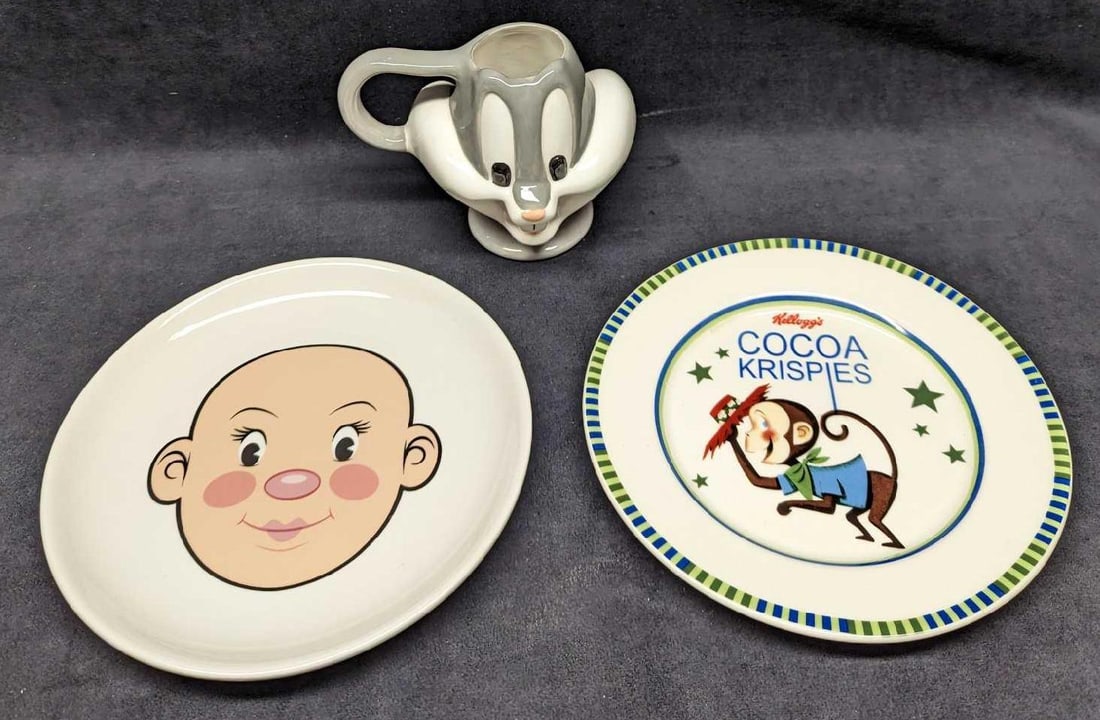 Cocoa Krispies Fred Plate & Bugs Bunny Mug (1 of 6)