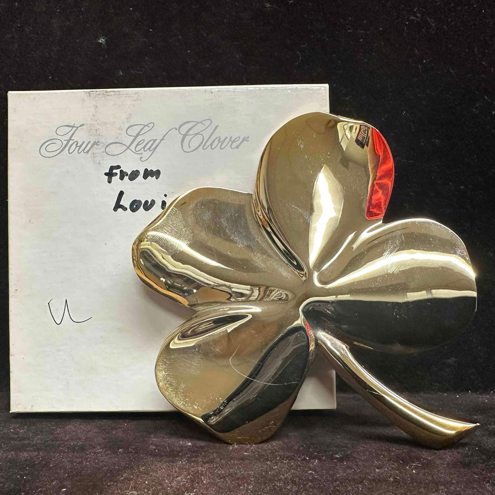 24 Carat Electroplated Gerity Four Leaf Clover (1 of 5)