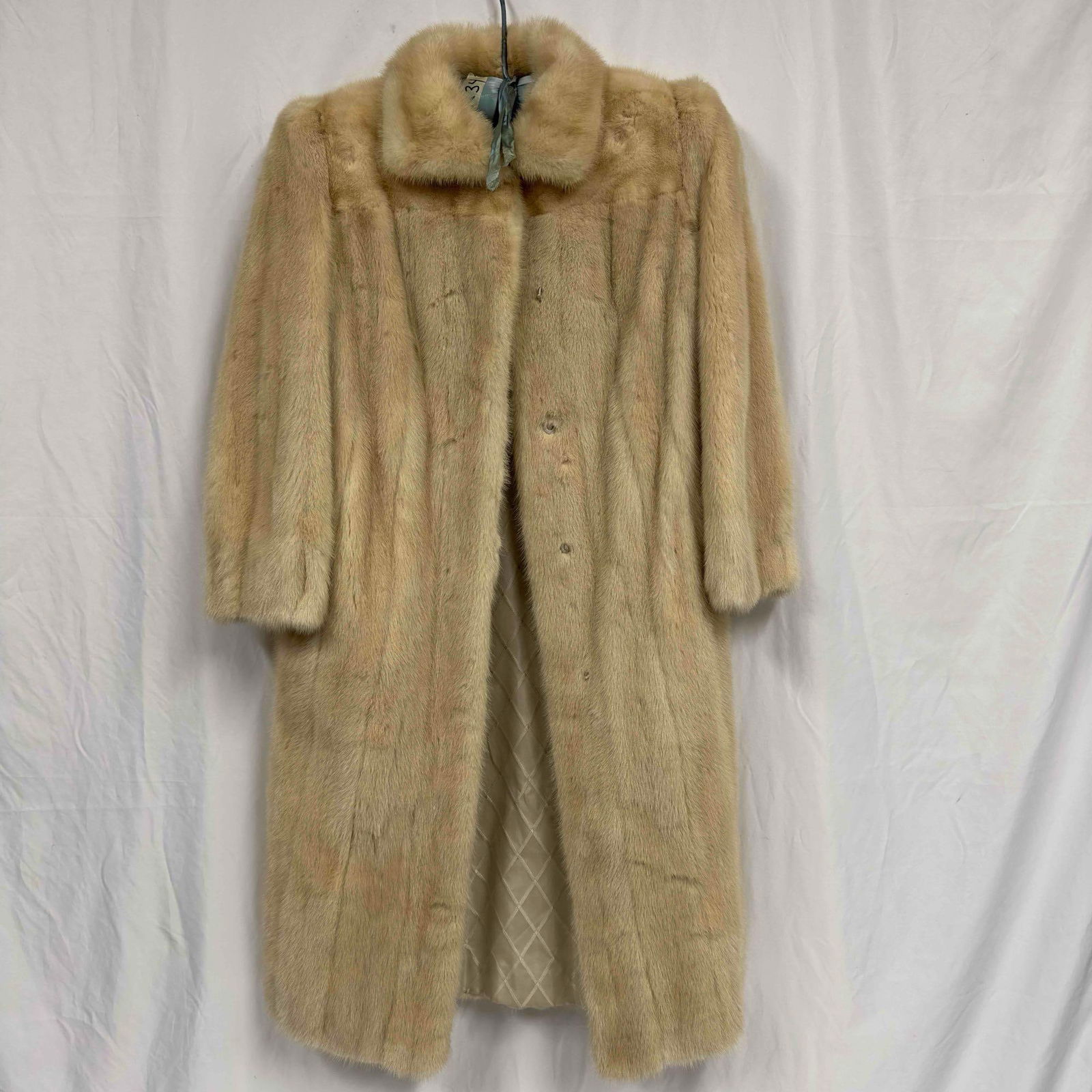 Strathmore Furs Monogram Personalized Fur White Light Mink Coat Long R34 (1 of 17)