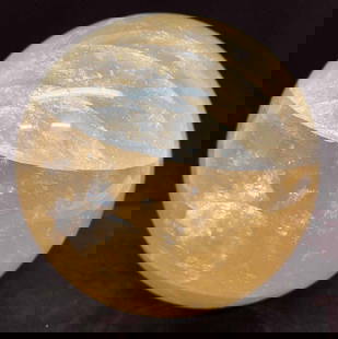 Natural Quartz Sphere (FC#8): This lot contains a Natural Quartz Sphere (FC#8). It is approx 6 1/2" and it weighs about 11.9lbs. Overall the quartz sphere is in good used condition with some light wear from use over time. There ar