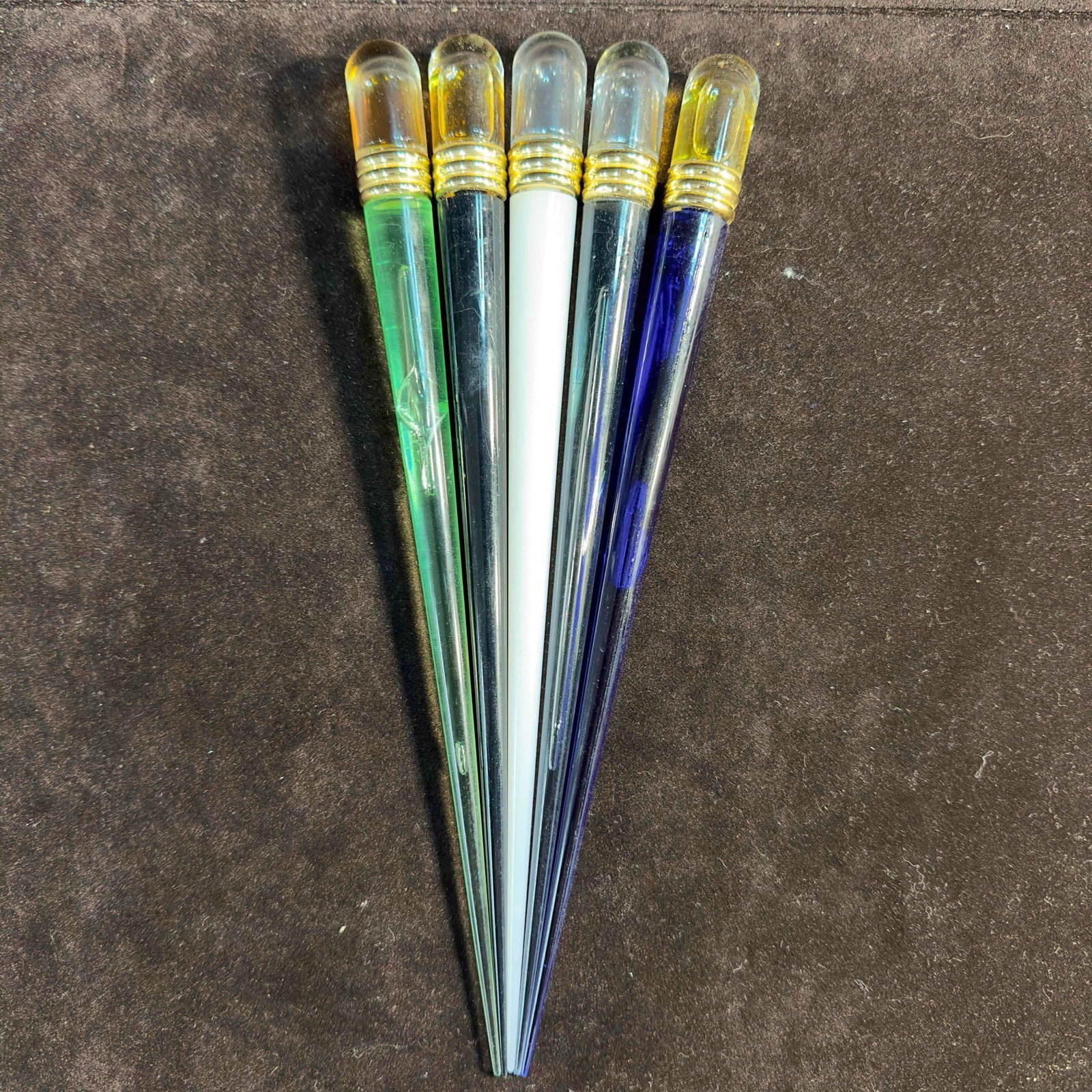 Perfume Acrylic Plastic Wand Container Bottle Vial Lot of 5 Five Atomizer (1 of 7)