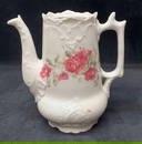 White Tea Pot With Pink Roses No Lid