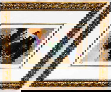 Limited Edition Itzchak Tarkay Artist Proof Pencil Signed "Tres Chic" Serigraph: This lot contains a Limited Edition Itzchak Tarkay Artist Proof Pencil Signed "Tres Chic" Serigraph. This is artist proof EA 89/99 (EA Meaning artist proof in French.) Pencil Signature is