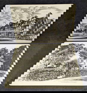 Shakespeare's Birthplace & Dove Cottage Placemats: Shakespeare's Birthplace & Dove Cottage Placemats. Each is a hard placemat with cork backing. And the placemats have padding which keeps your table protected from heat marks and scruffs. The