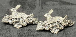 Two Signed Vintage Kirks Folly Hair Barrette's With Bunnies