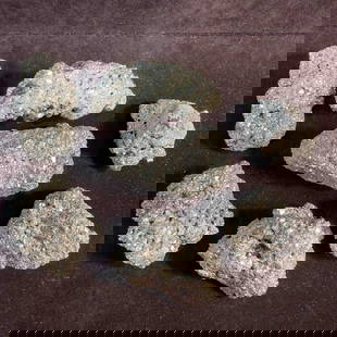 Pyrite Fools Gold Gemstone Stone Rock Collection Set Lot of Seven Rocks Crystals Stones: Pyrite Fools Gold Gemstone Stone Rock Collection Set Lot of Seven Rocks Crystals Stones. Seven pieces of minerals, exactly 1229 grams of pyrite rock crystal. These items are in good pre-owned, previou