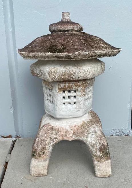 Cast Cement Pagoda Statue (1 of 4)