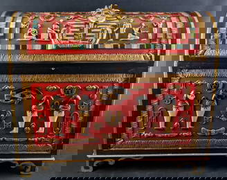 Detailed Textured Egyptian Pharaoh Chest