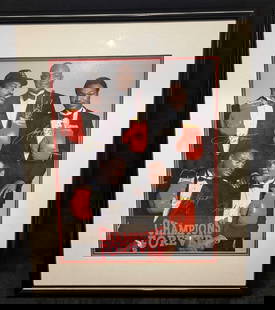 Muhammad Ali Frazier Foreman Norton Holmes Autographed Poster R69: Muhammad Ali Frazier Foreman Norton Holmes Autographed Poster R69. This poster was signed by:  Muhammad Ali Joe Frazier Larry Holmes George Forman