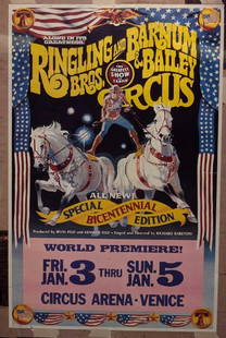 Kodak Transparent 4 X 5 Ringling Brothers Circus Bicentennial: Kodak Transparent 4 X 5 Ringling Brothers Circus Bicentennial. Here is a 4" x 5" Kodak Transparent of a vintage "Ringling Brothers And Barnum Circus"&nbsp;Bicentennial Edition.&nbsp;This could be made