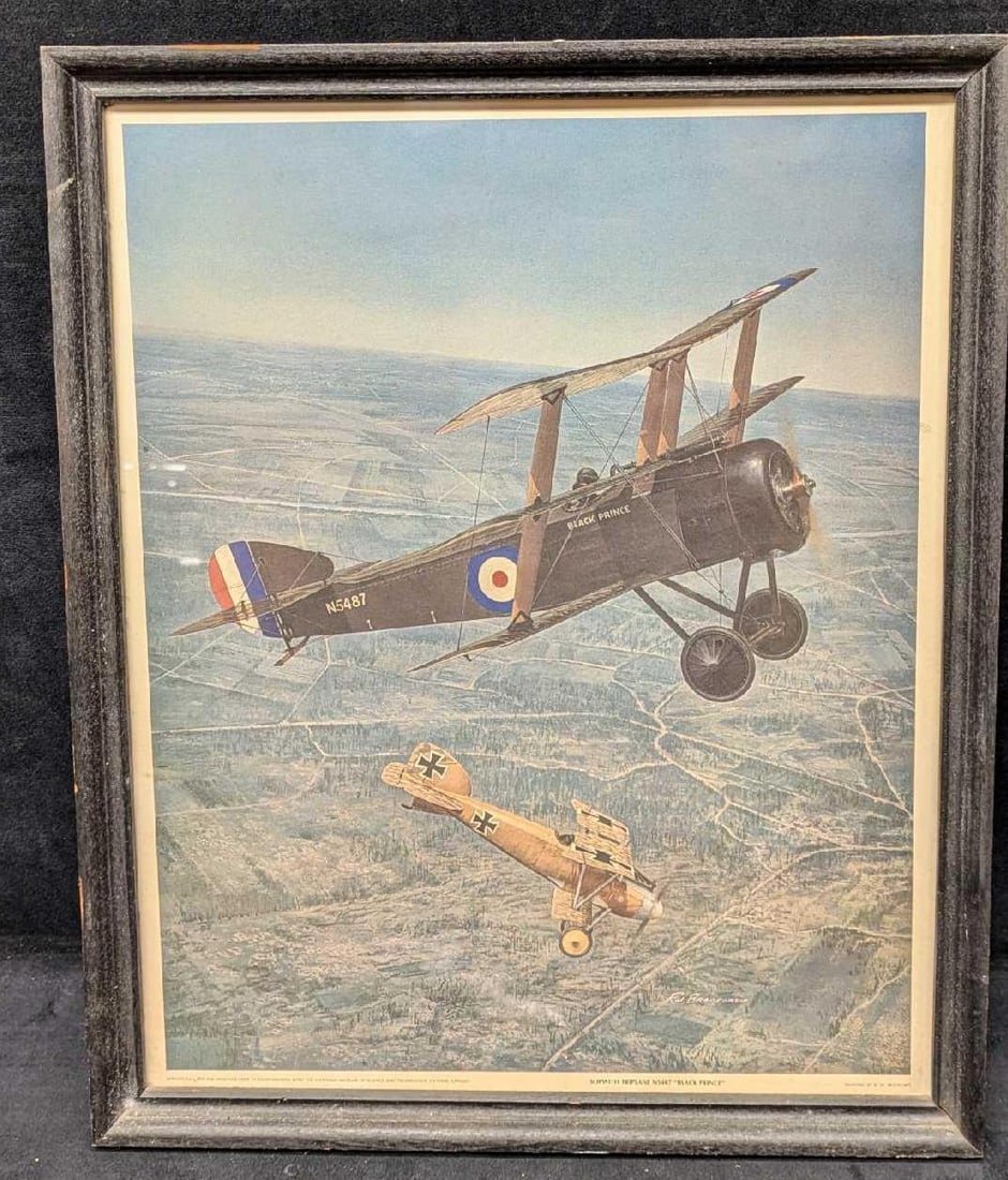 WW1 Aviation Print Sopwith Camel Triplane Black Prince (1 of 7)