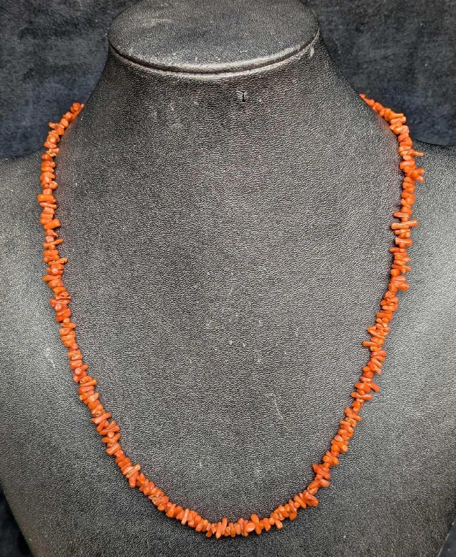 Vintage 23" Coral Beads Necklace RTC16 (1 of 4)