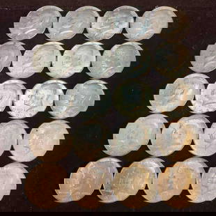 Twenty 20 Kennedy Half Dollars 1968 D 10 Ten Dollar Roll: These coins have been tested and researched to the best of our ability prior to listing. Please reference all photos for full details, as they are a part of the condition. DETAILS:  Metal - .400 Silve