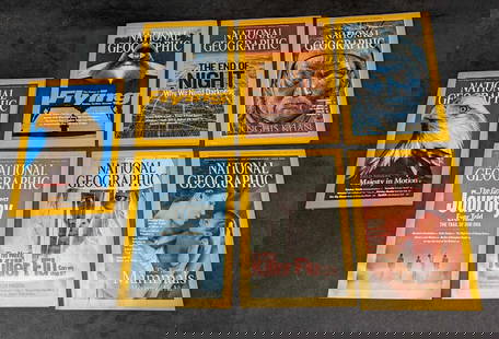 7 2000 1990s National Geographic Magazines: 7 2000 1990s National Geographic Magazines. This lot includes: (1) November 2008 - The End Of Night - Why We Need Darkness.(1) December 2003 - The Future Of Flying.(1) December 1996 - Genghis