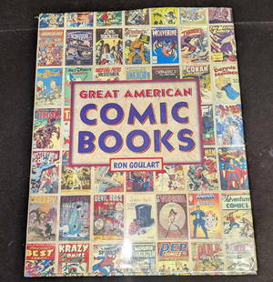 Great American Comic Books By Ron Goulart Coffee Table Book: Great American Comic Books By Ron Goulart Coffee Table Book. This is approx 10" x 1" x 12 7/8" and it weighs 4.60lbs. The book was published by Publications International in the year 2001. The dust