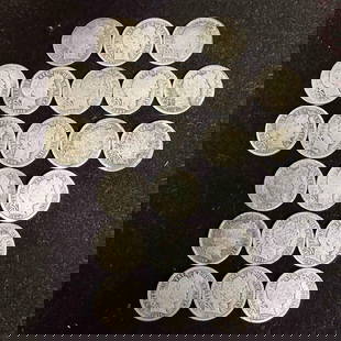 Silver Barber Dime Set Twenty One Dimes 21 Coins F60: These coins have been tested and researched to the best of our ability prior to listing. Please view photos, as they are a part of the condition. DETAILS:  Metal - .900 Silver Tested - Yes Size - 17.9