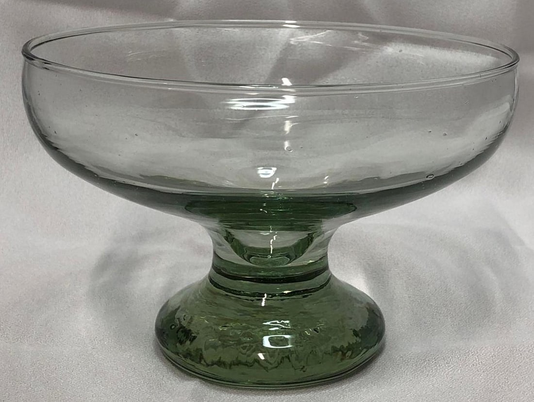 Vintage Hand-Blown Glass Bottle Candy Dish (1 of 4)