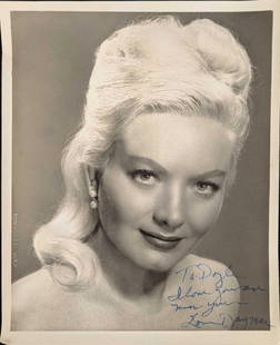 Vintage Autographed Dagmar Publicity Photo: Here is an autographed photo of actress, Virginia Ruth "Jennie" Lewis (November 29, 1921 – October 9, 2001), known professionally as Dagmar, who was an American actress, model, and television person