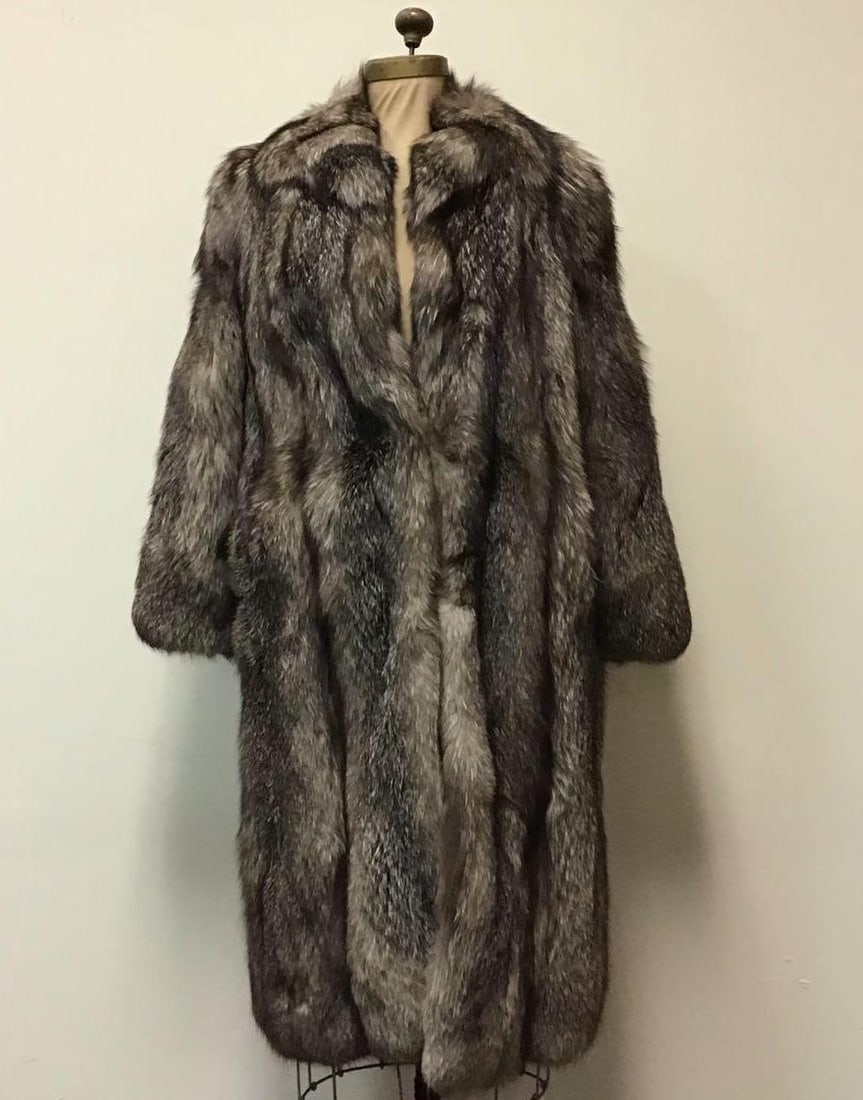 Indigo Fox Fur Coat Jacket Canadian Studio 108 (1 of 8)