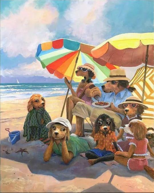 S&N Ivan Clarke "At The Beach" Medium Giclée (1 of 1)