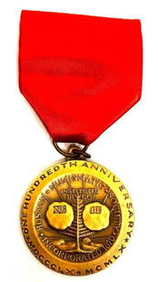 100th Anniversary American Numismatic Association Medal: 100th Anniversary American Numismatic Association Medal This fine medal has been tested and researched to the best of our abilities and is authentic to the best of our knowledge. Please see the