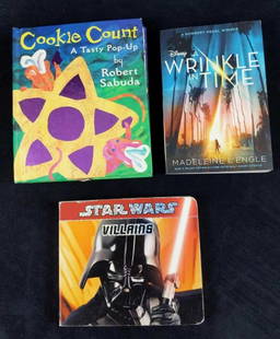 3 Star Wars Winkle In Time Cookie Count Books: 3 Star Wars Winkle In Time Cookie Count Books. This lot includes: (1) Star Wars: Villains. Published by Scholastic in 2011. Book with hardcover and pages is approx 7" x 1" x 6". Book has