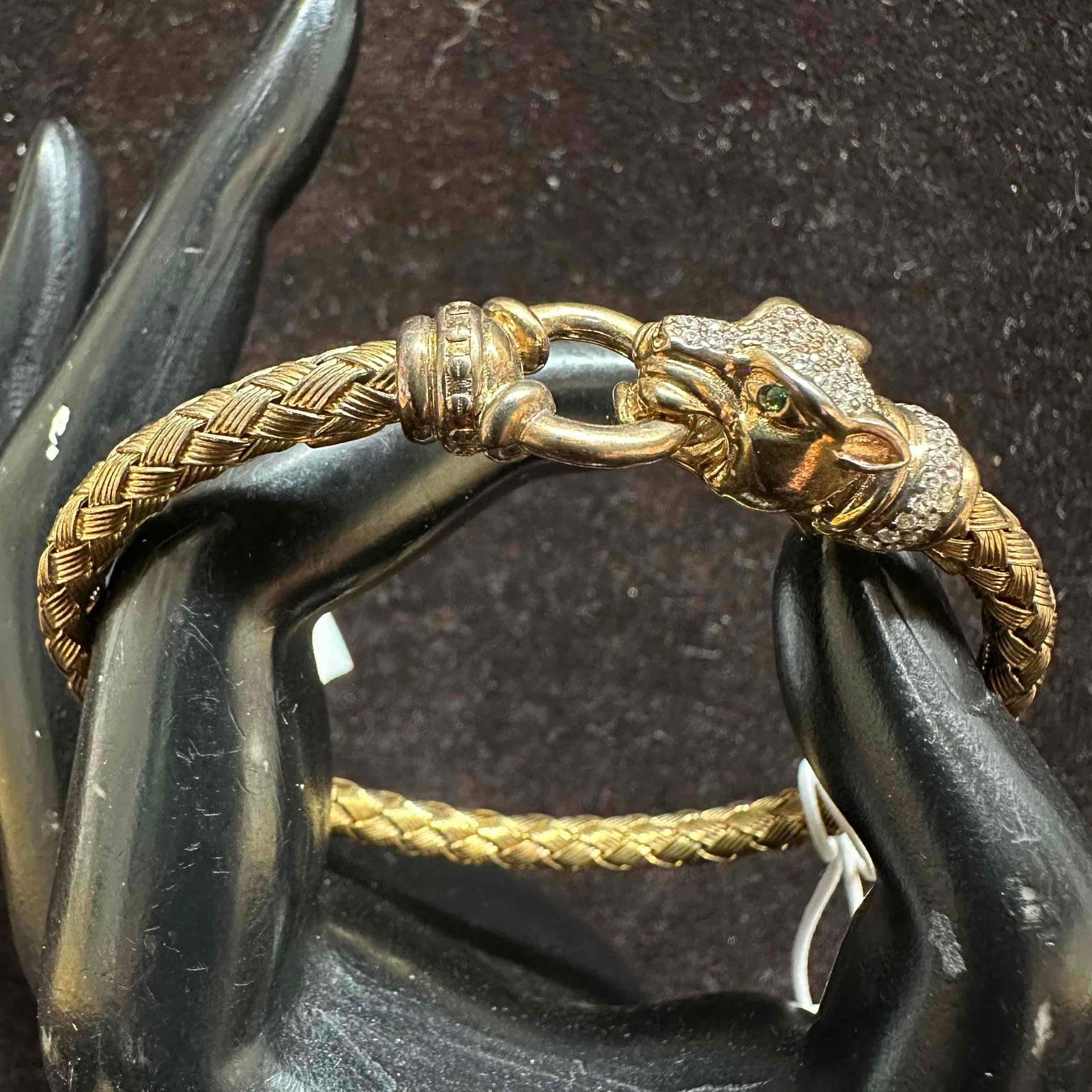 Mia Fiore Leopard Panther Sterling Silver 925 Cuff Bracelet Cubic Zirconia (1 of 9)