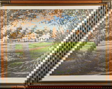 Framed S/N Thomas Stahl Blennerhassett Mansion Print: Limited edition Thomas Stahl &#34; Blennerhassett Mansion&#34; lithograph print. This one is #635 out of #1450. The print was signed by the artist on the bottom right. The framed print is approx 28&#3