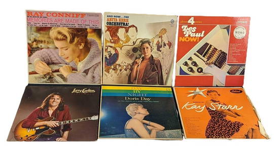Jazz Pop Rock Albums Lot Of 6 Vinyl LP Records: Vintage Vinyl Jazz Pop Rock Albums Lot Of 6. There is some known wear to the album covers. The vinyl records have some known scratches, but no known cracks, chips or dents. Untested. The list of album