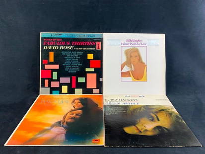 Lot of 10 assorted Vinyl: Lot of 10 assorted Vinyl 10 assorted vinyl, of different genres and artists in varying condition. Most are vintage, and from their original pressing. Approximate size: 12.25" x 12.25" x