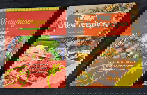 YOU Best Recipes & ortuguese Cooking Hardcover Books: This lot consists of hardcover books:  (1) Portuguese Cooking: Over 100 Delicious &amp; Diverse Recipes From Southern Europe By Hilaire Walden. This was published by New Burlington Books (London) and