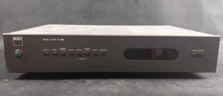 Audiophile NAD C440 FM AM Tuner with RDS.: Audiophile NAD C440 FM AM Tuner with RDS.   &bull; 8 Character preset naming capability  &bull; Easy &amp; straightforward to use  &bull; 30 Station random presets (AM or FM) in 3 banks  &bull; 25 kHz
