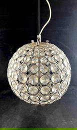 Crystal Chandelier Hanging Faux Crystal Sphere