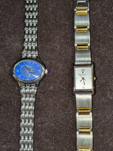 Steel By Design And Focus Two Toned Ladies Watches: Steel By Design And Focus Two Toned Ladies Watches. This lot includes:  (1) Steel By Design Silver Tone Quartz Analog Ladies Watch. The stainless steel watch has Japanese Movement. This is approx 1 3/