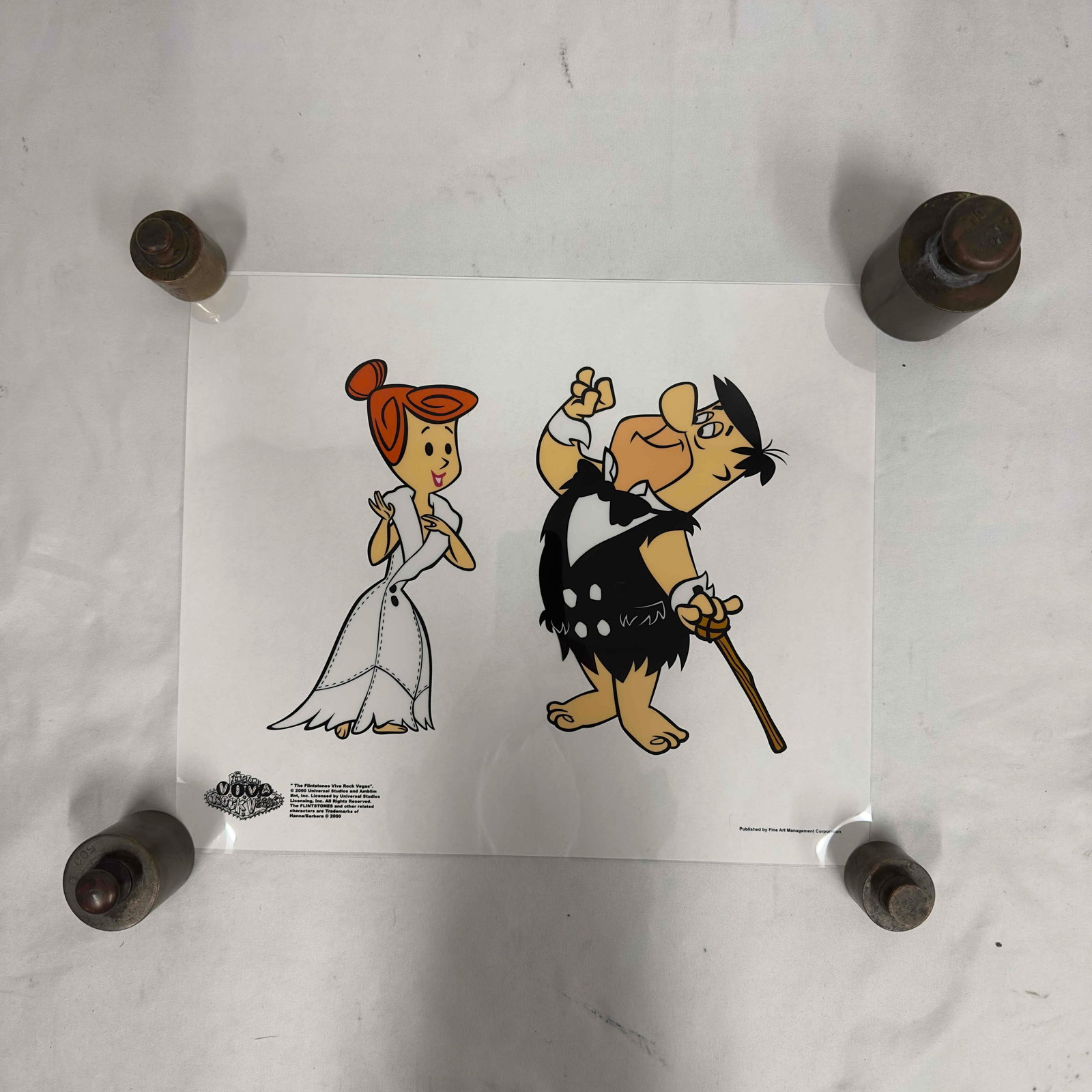Hanna-Barbera Studio Viva Rock Vegas The Flintstones Sericel: Hanna-Barbera Studio Viva Rock Vegas The Flintstones Sericel. Sericel. From the edition of 5000. Based upon the Universal Studios and Amblim Entertainment production, "The Flintstones Viva Rock Ve