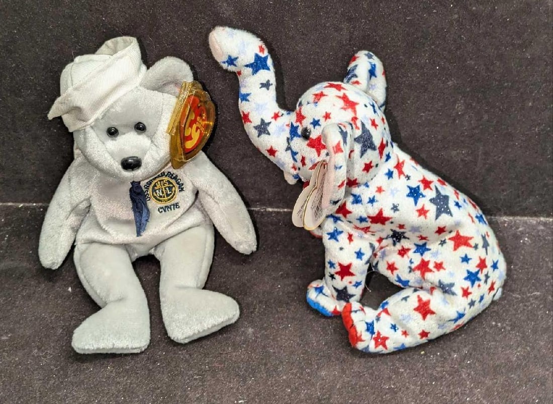 Ty Beanie Babies Ronnie And Righty (1 of 9)