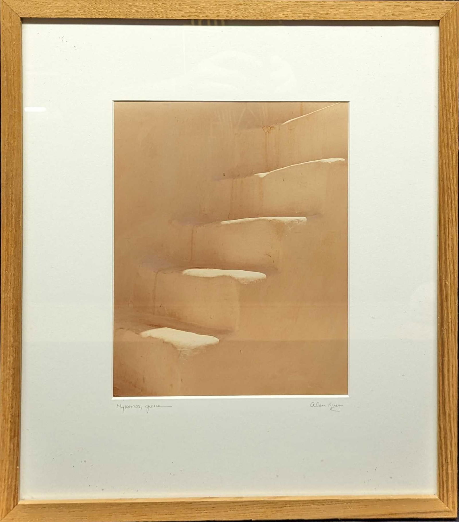 Framed Alan Klug S&N Mykonos, Green Photo Print (1 of 6)