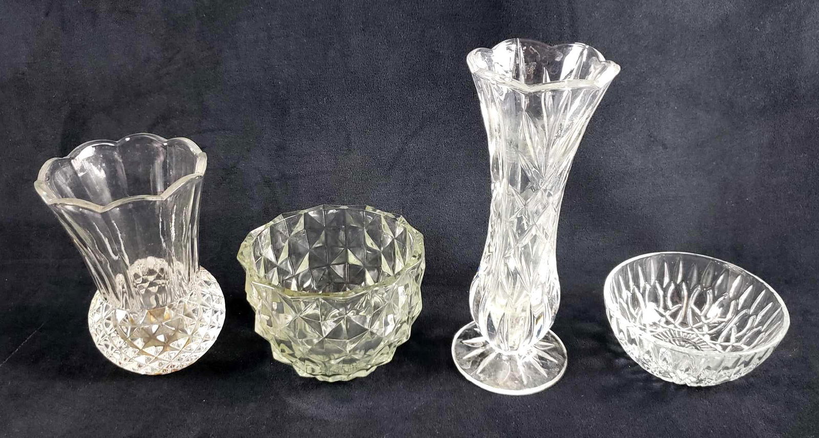 Lot of 4 Misc Pressed Glass Items (1 of 5)