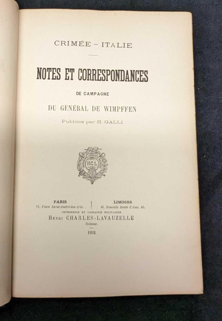 Crimee Italie Notes Et Correspondances Hardcover (1 of 8)